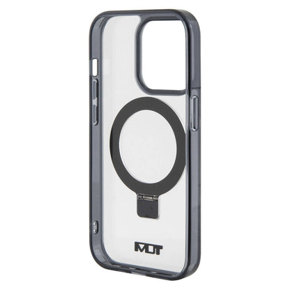 iPhone 15 Pro Max Kılıf TUMI Orjinal Lisanslı M-safe Şarj Özellikli Metal Logolu Ring Standlı Silikon Kapak