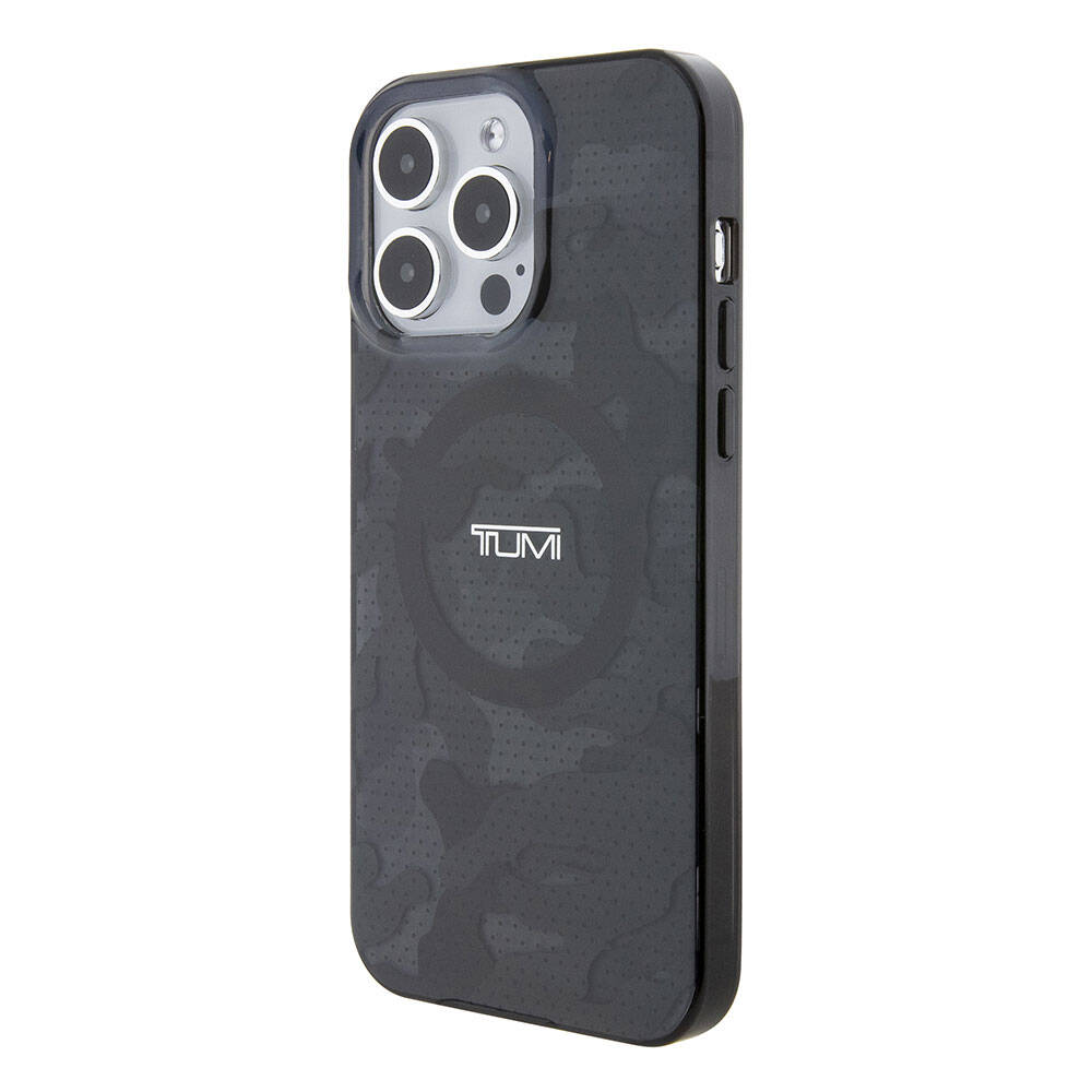 iPhone 15 Pro Max Kılıf TUMI Orjinal Lisanslı M-safe Şarj Özellikli PC TPU Çift Katmanlı Kamuflaj Desenli Kapak