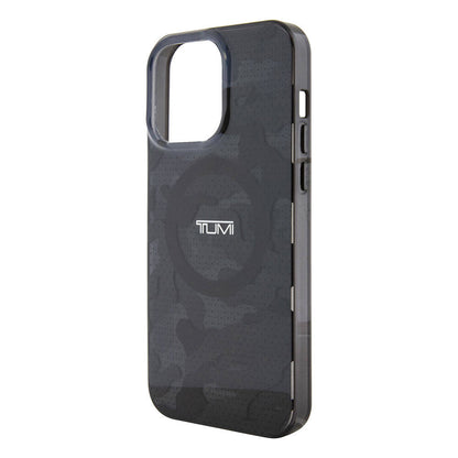 iPhone 15 Pro Max Kılıf TUMI Orjinal Lisanslı M-safe Şarj Özellikli PC TPU Çift Katmanlı Kamuflaj Desenli Kapak
