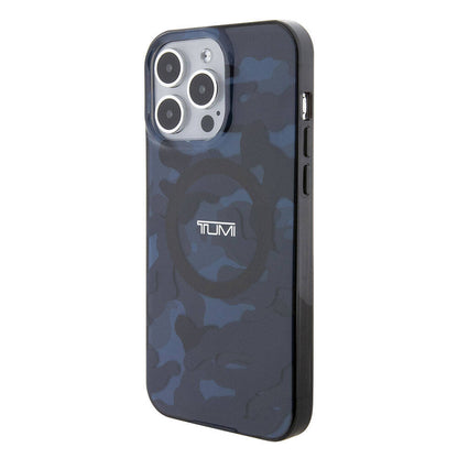 iPhone 15 Pro Max Kılıf TUMI Orjinal Lisanslı M-safe Şarj Özellikli PC TPU Çift Katmanlı Kamuflaj Desenli Kapak