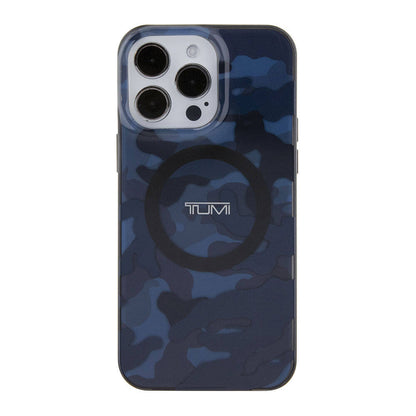 iPhone 15 Pro Max Kılıf TUMI Orjinal Lisanslı M-safe Şarj Özellikli PC TPU Çift Katmanlı Kamuflaj Desenli Kapak