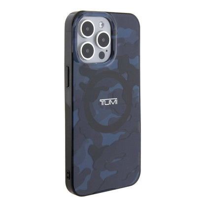 iPhone 15 Pro Max Kılıf TUMI Orjinal Lisanslı M-safe Şarj Özellikli PC TPU Çift Katmanlı Kamuflaj Desenli Kapak