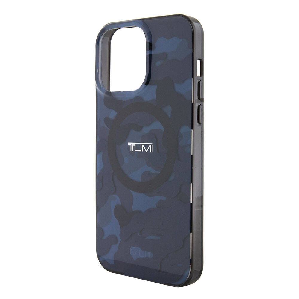 iPhone 15 Pro Max Kılıf TUMI Orjinal Lisanslı M-safe Şarj Özellikli PC TPU Çift Katmanlı Kamuflaj Desenli Kapak