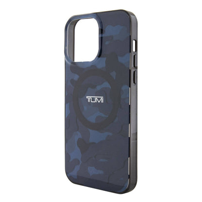iPhone 15 Pro Max Kılıf TUMI Orjinal Lisanslı M-safe Şarj Özellikli PC TPU Çift Katmanlı Kamuflaj Desenli Kapak