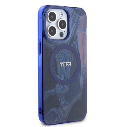 iPhone 15 Pro Max Kılıf TUMI Orjinal Lisanslı M-safe Şarj Özellikli PC TPU Çift Katmanlı Sıvı Baskılı Kapak