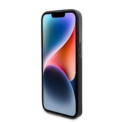 iPhone 15 Pro Max Kılıf TUMI Orjinal Lisanslı M-safe Şarj Özellikli PC TPU Metal Logolu Ring Standlı Kapak