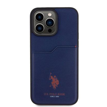 iPhone 15 Pro Max Kılıf U.S. Polo Assn. Orjinal Lisanslı Baskı Logolu PU Kartlıklı Kapak