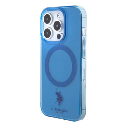 iPhone 15 Pro Max Kılıf U.S. Polo Assn. Orjinal Lisanslı M-safe Şarj Özellikli Transparan Tasarım Kapak
