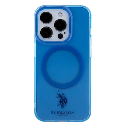 iPhone 15 Pro Max Kılıf U.S. Polo Assn. Orjinal Lisanslı M-safe Şarj Özellikli Transparan Tasarım Kapak