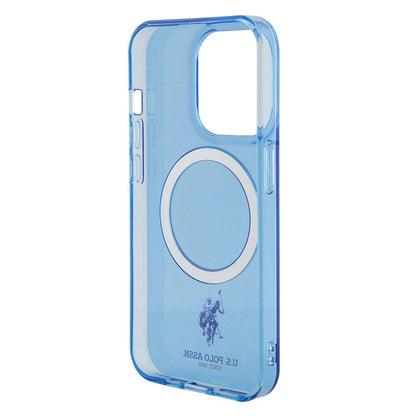 iPhone 15 Pro Max Kılıf U.S. Polo Assn. Orjinal Lisanslı M-safe Şarj Özellikli Transparan Tasarım Kapak