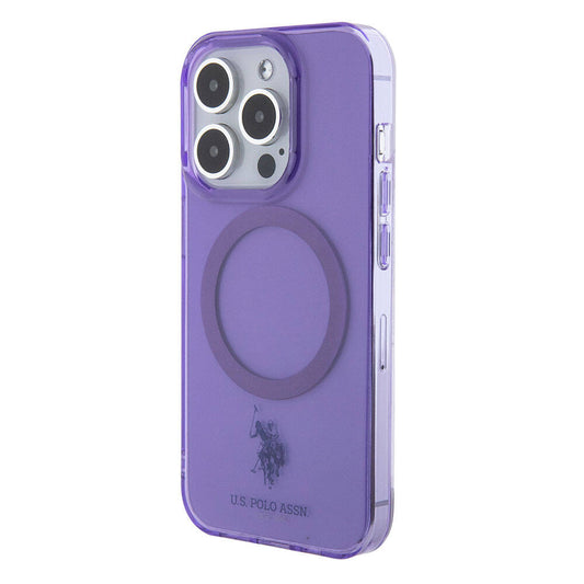 iPhone 15 Pro Max Kılıf U.S. Polo Assn. Orjinal Lisanslı M-safe Şarj Özellikli Transparan Tasarım Kapak
