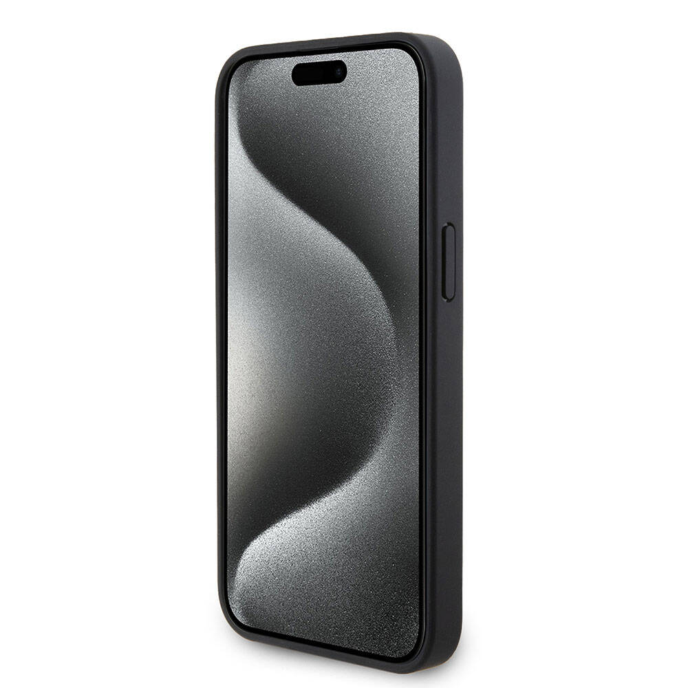 iPhone 15 Pro Max Kılıf U.S. Polo Assn. Orjinal Lisanslı Suni Deri Arka Yüzey Baskı Logolu Örgü Desenli Kapak