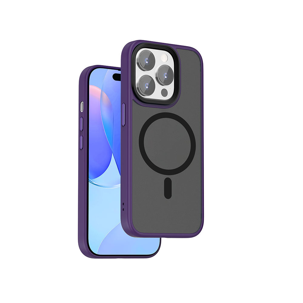iPhone 15 Pro Max Kılıf Wiwu FGG-011 M-safe Şarj Özellikli Kamera Korumalı Kapak