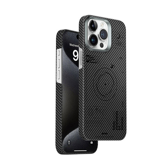 iPhone 15 Pro Max Kılıf Wiwu KJZ-017 Karbon Fiber 600D Explore Kevlar Kapak