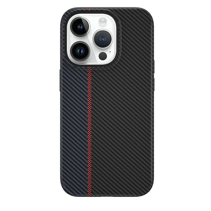 iPhone 15 Pro Max Kılıf Wiwu LCC-107 Karbon Fiber M-safe Şarj Özellikli Kamera Korumalı Kabon Kapak