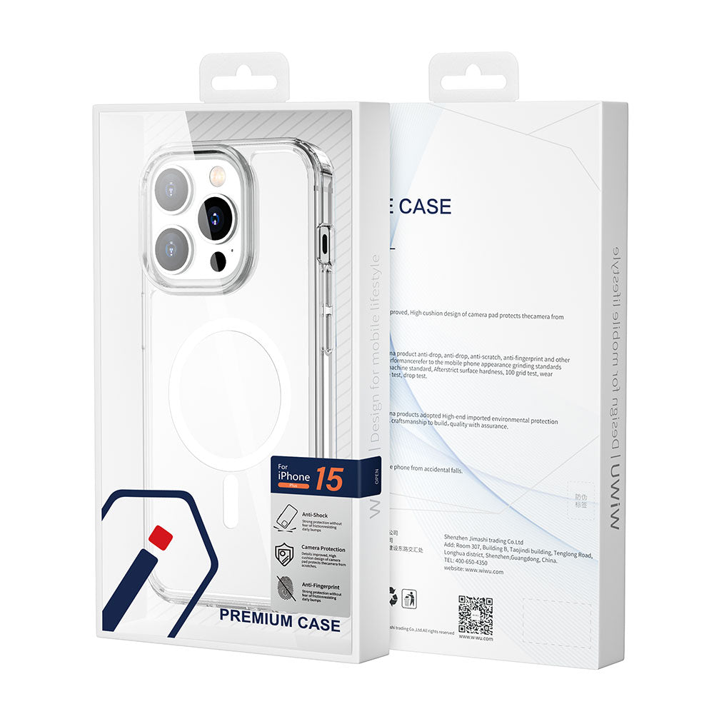 iPhone 15 Pro Max Kılıf Wiwu MCC-101 Magnetic Crystal Sert PC Kapak