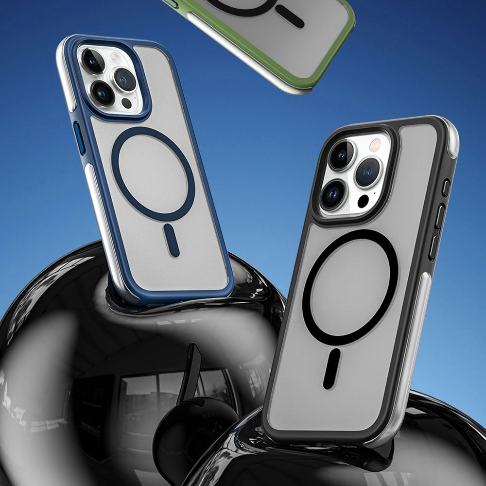 iPhone 15 Pro Max Kılıf Wiwu ZKK-012 M-safe Şarj Özellikli Air Cushion Kapak