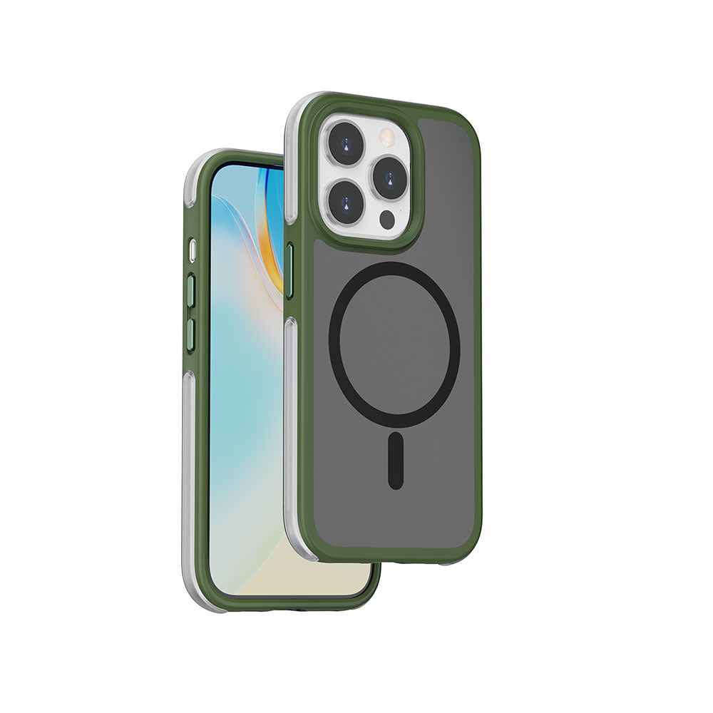 iPhone 15 Pro Max Kılıf Wiwu ZKK-012 M-safe Şarj Özellikli Air Cushion Kapak