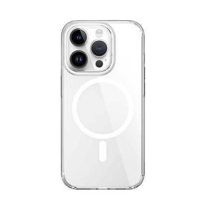 iPhone 15 Pro Max Kılıf Wiwu ZYS-013 M-safe Şarj Özellikli Renkli Kamera Çerçeveli Şeffaf Jelly Kapak