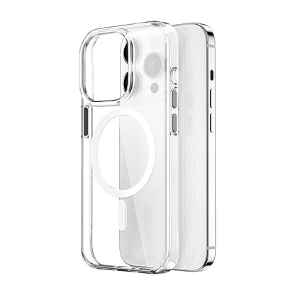iPhone 15 Pro Max Kılıf Wiwu ZYS-013 M-safe Şarj Özellikli Renkli Kamera Çerçeveli Şeffaf Jelly Kapak