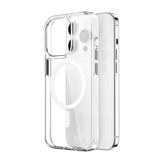 iPhone 15 Pro Max Kılıf Wiwu ZYS-013 M-safe Şarj Özellikli Renkli Kamera Çerçeveli Şeffaf Jelly Kapak