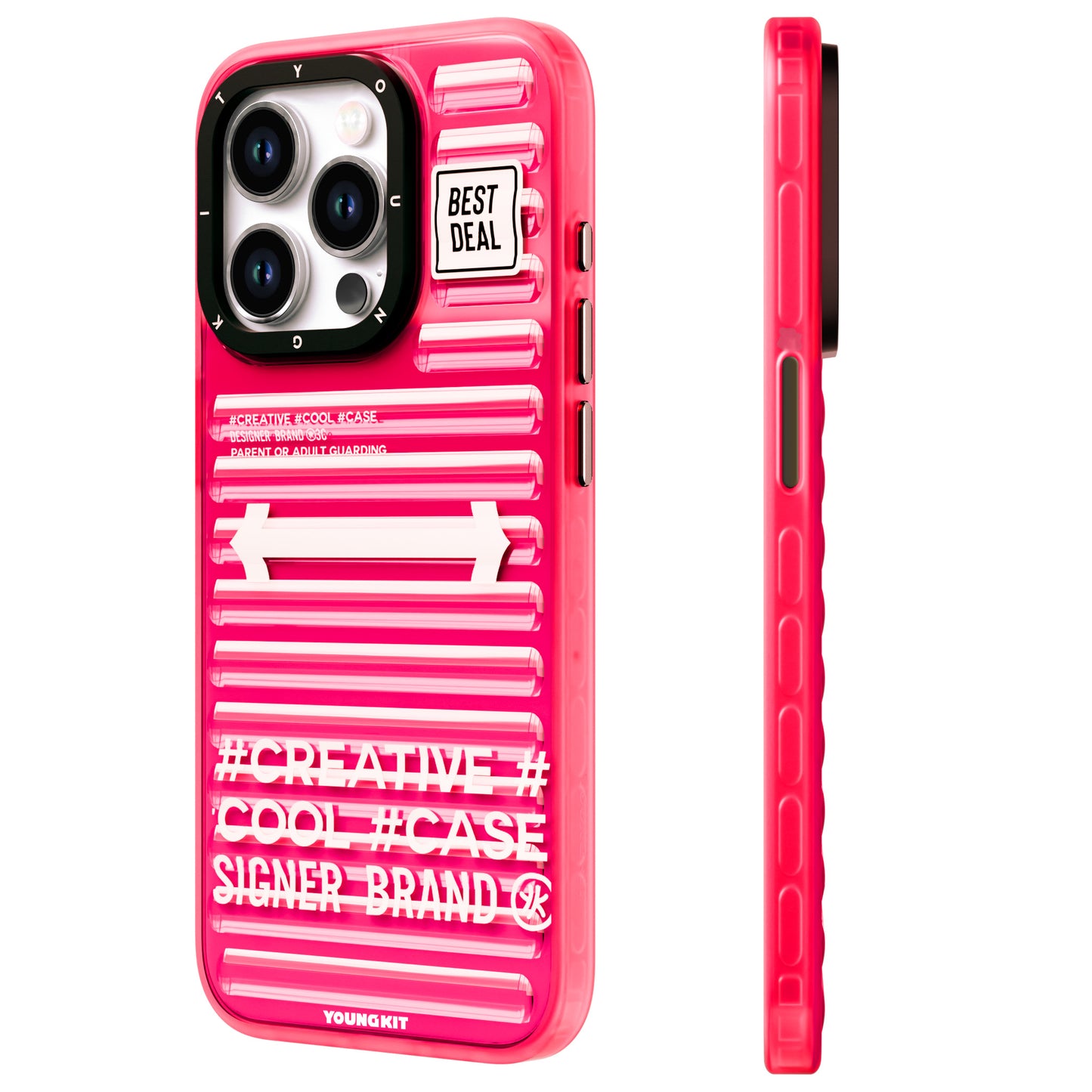 iPhone 15 Pro Max Kılıf YoungKit Luggage FireFly Serisi Kapak