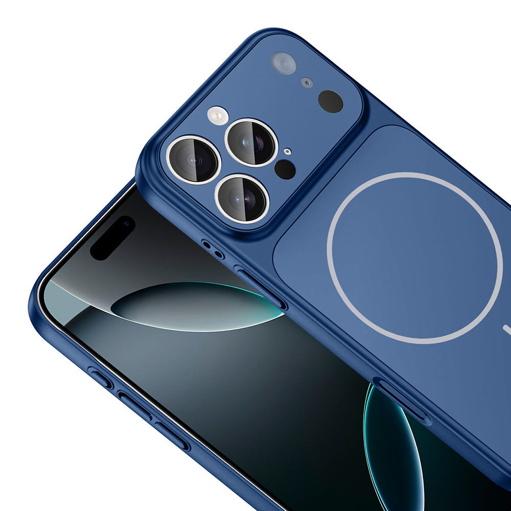 Apple iPhone 15 Pro Max Kılıf Zore M-Safe Şarj Özellikli Kamera Korumalı Formen Kapak
