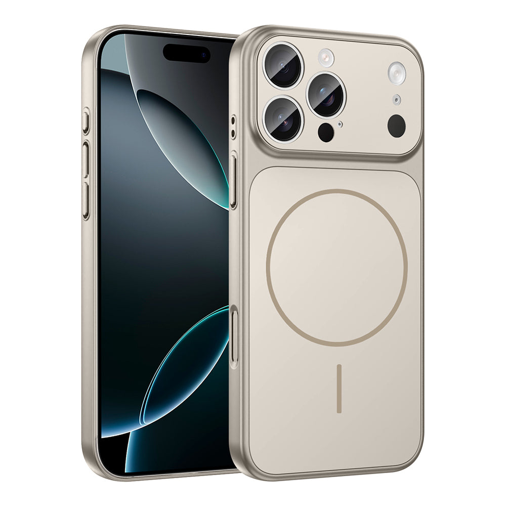 Apple iPhone 15 Pro Max Kılıf Zore M-Safe Şarj Özellikli Kamera Korumalı Formen Kapak