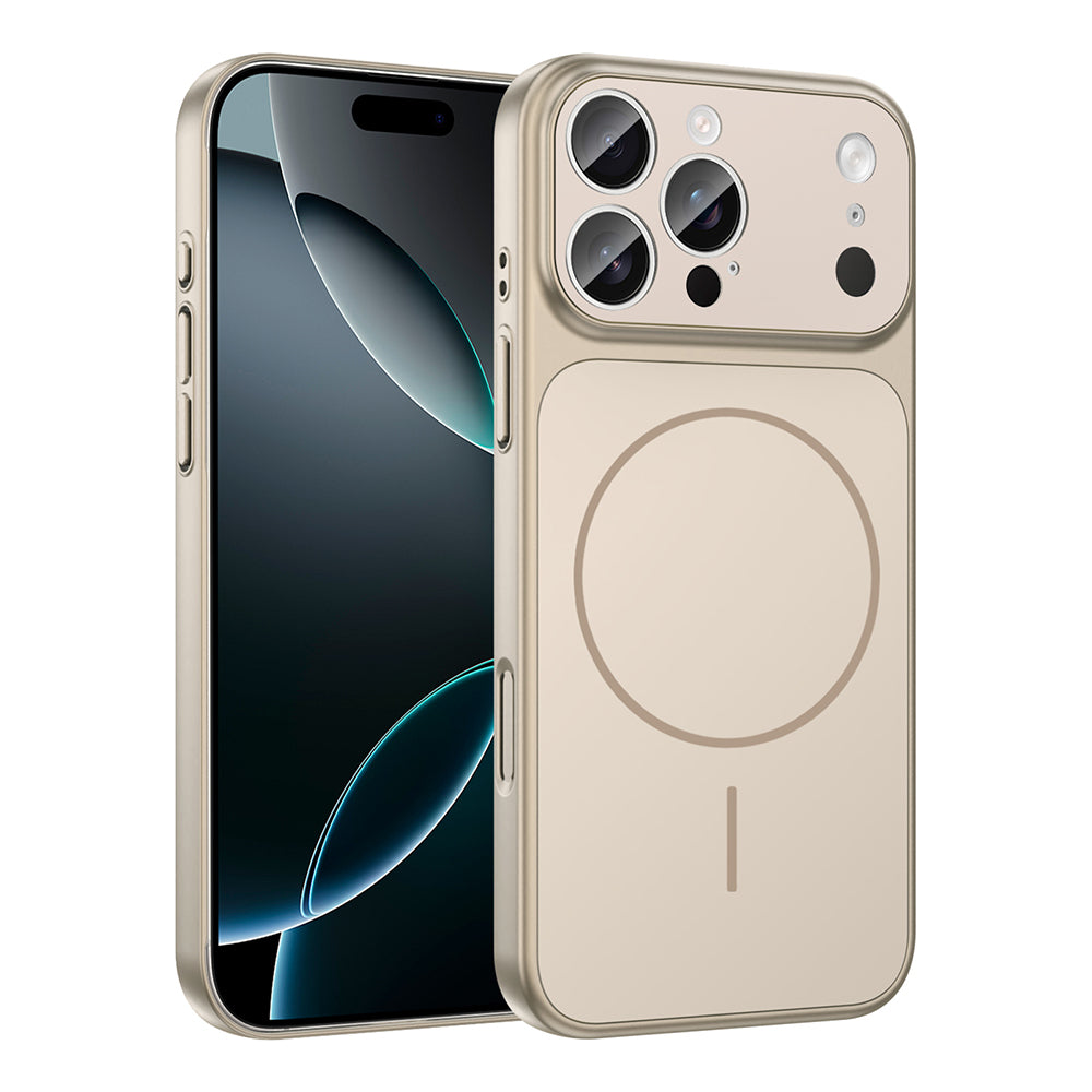 Apple iPhone 15 Pro Max Kılıf Zore M-Safe Şarj Özellikli Kamera Korumalı Formen Kapak