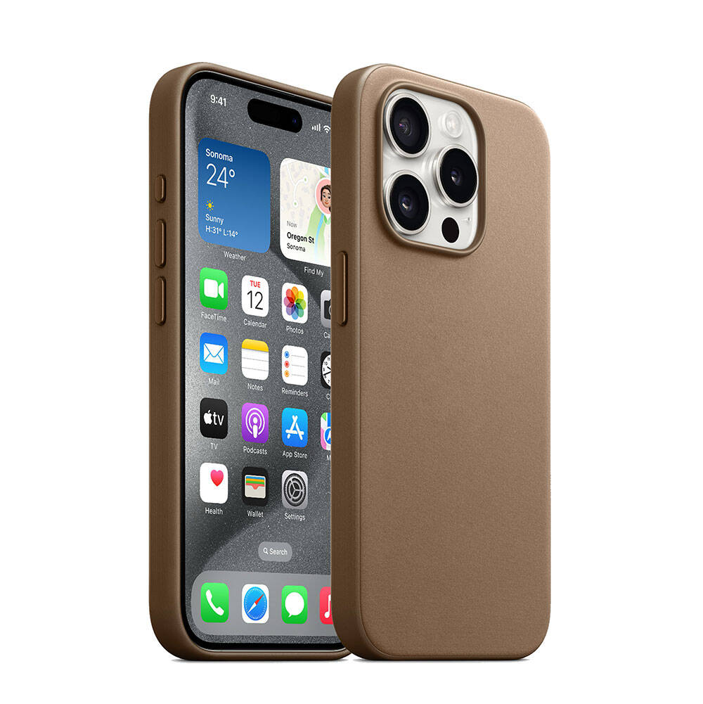 Apple iPhone 15 Pro Max Kılıf Zore M-safe Şarj Özellikli Mikro Fiber Optimal Kapak