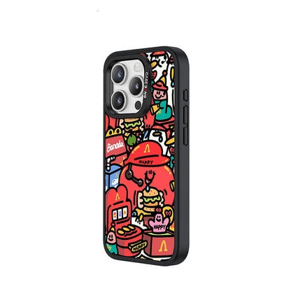 iPhone 15 Pro Max M-safe Şarj Özellikli Casebang Ahhey Serisi Arka Panel