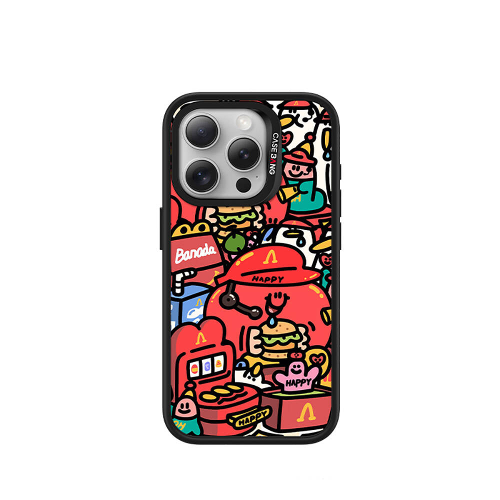 iPhone 15 Pro Max M-safe Şarj Özellikli Casebang Ahhey Serisi Arka Panel