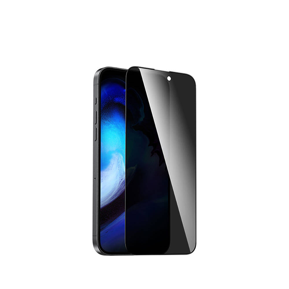 iPhone 15 Pro Max Recci RSP-A08SP 3D Privacy Shield Temperli Cam Ekran Koruyucu
