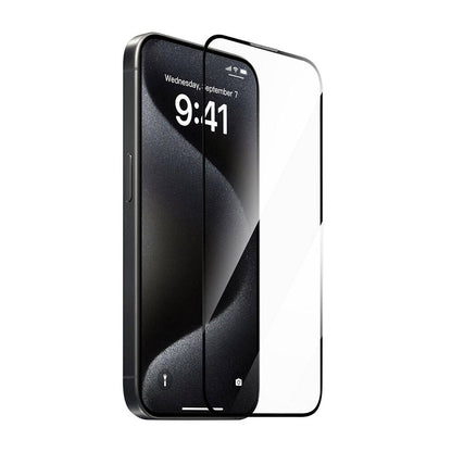 iPhone 15 Pro Max Wiwu GT-008 Polimer Oleofobik Kaplama Şeffaf Pürüzsüz Temperli Cam Ekran Koruyucu 10'lu Paket