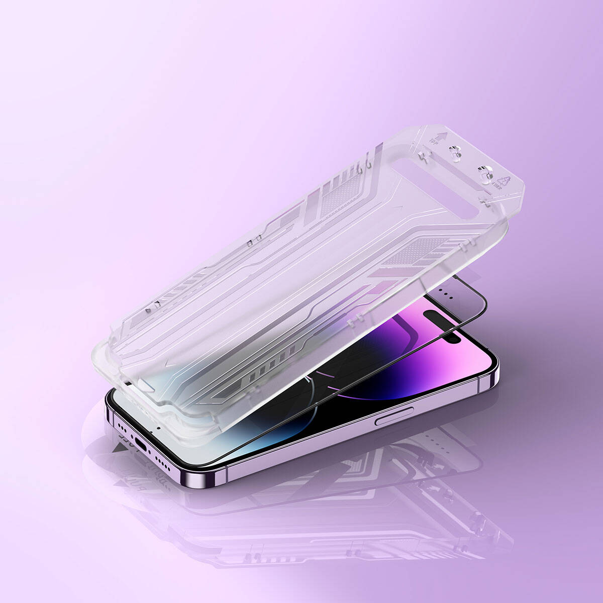 iPhone 15 Pro Max Wiwu SQ-005 Easy İnstall iVista Super Hardness Ekran Koruyucu