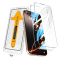 Apple iPhone 15 Pro Max Zore 2.5D Oliv HD Temperli Cam Ekran Koruyucu + Kolay Uygulama Aparatı