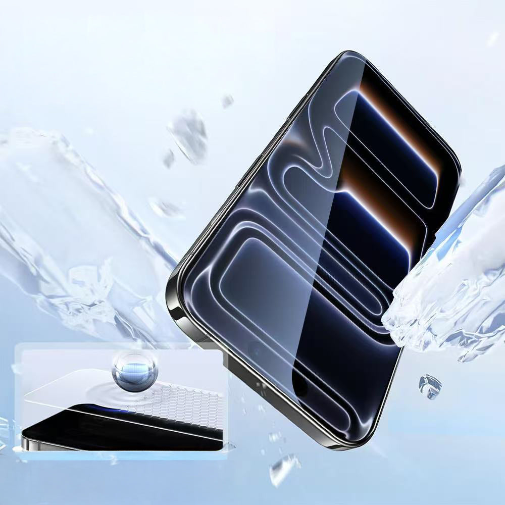 Apple iPhone 15 Pro Max Zore 2.5D Oliv HD Temperli Cam Ekran Koruyucu + Kolay Uygulama Aparatı