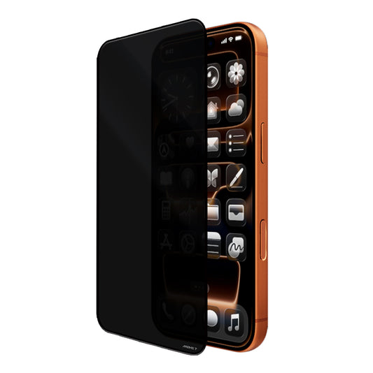 iPhone 15 Pro Mohseven Safir Coating 3D Glue Privacy Hayalet Temperli Cam Ekran Koruyucu