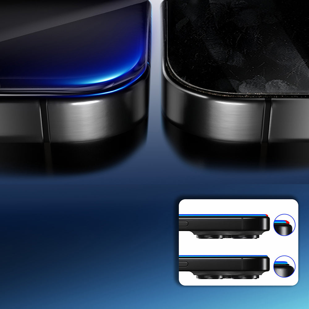 iPhone 15 Pro Mohseven Safir Coating HD 3D Glue Temperli Cam Ekran Koruyucu