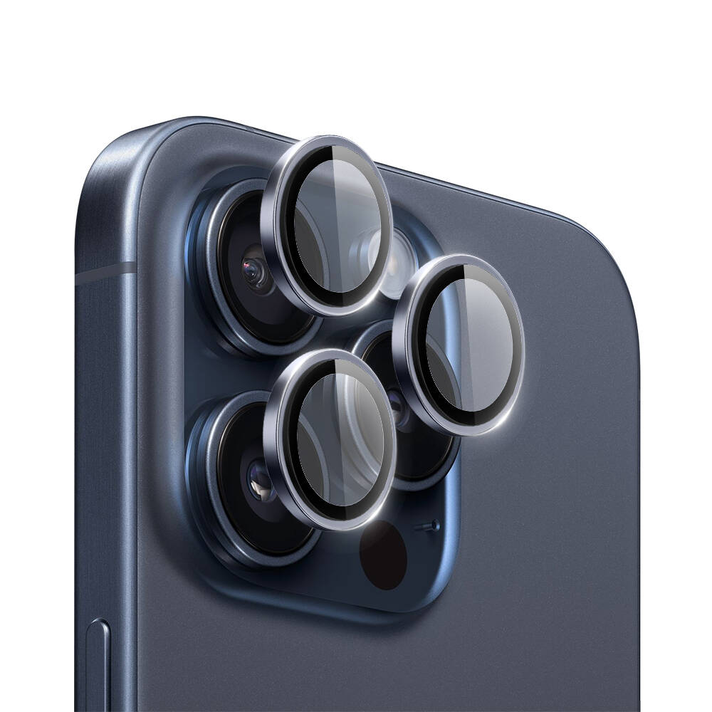 iPhone 15 Pro Wiwu LG-004 PVD Lens Guard Metal Kamera Lens Koruyucu