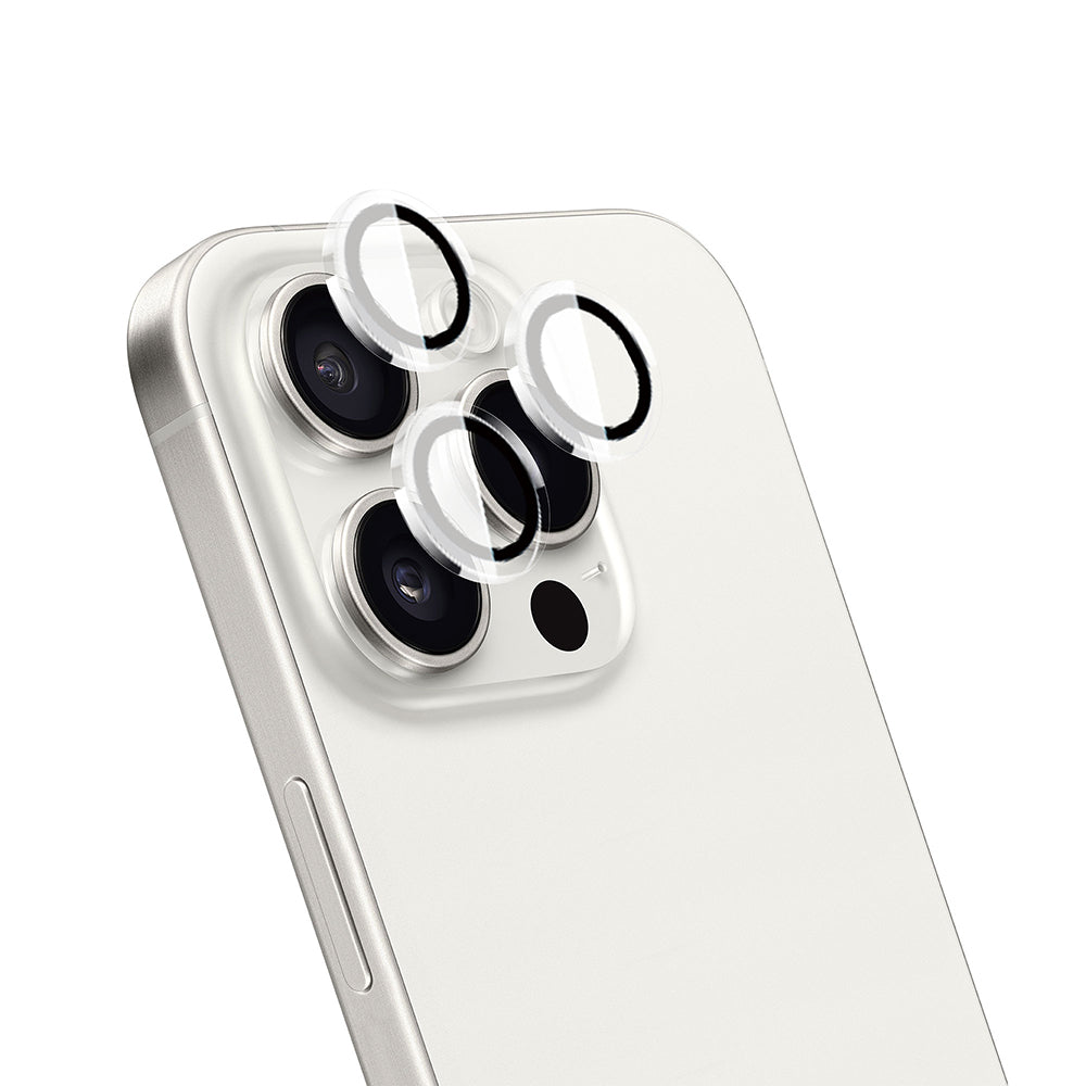 iPhone 15 Pro Wiwu LG-007 Lens Guard Oleofobik Anti Reflective Kamera Lens Koruyucu + Kolay Uygulama Aparatlı