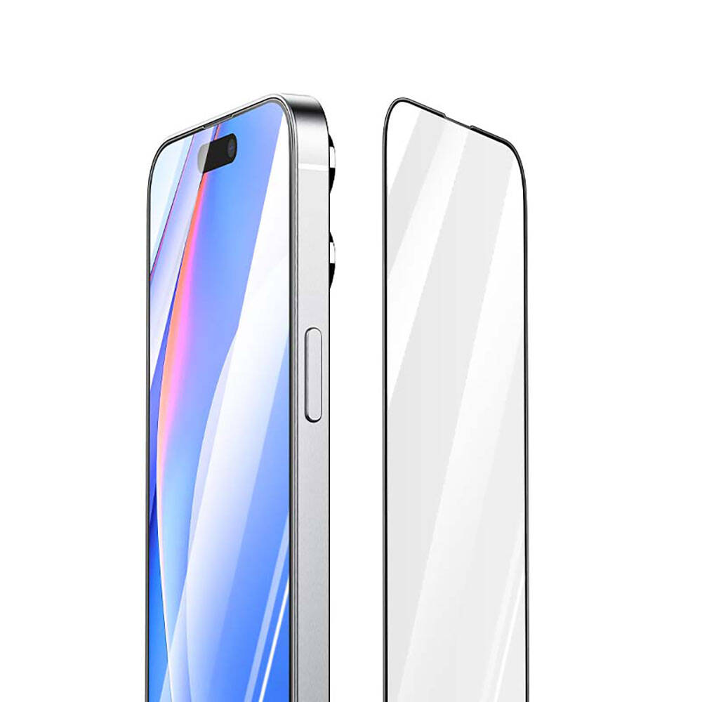 iPhone 15 Recci RSP-A01SD 3D HD Full Transparan Temperli Cam Ekran Koruyucu