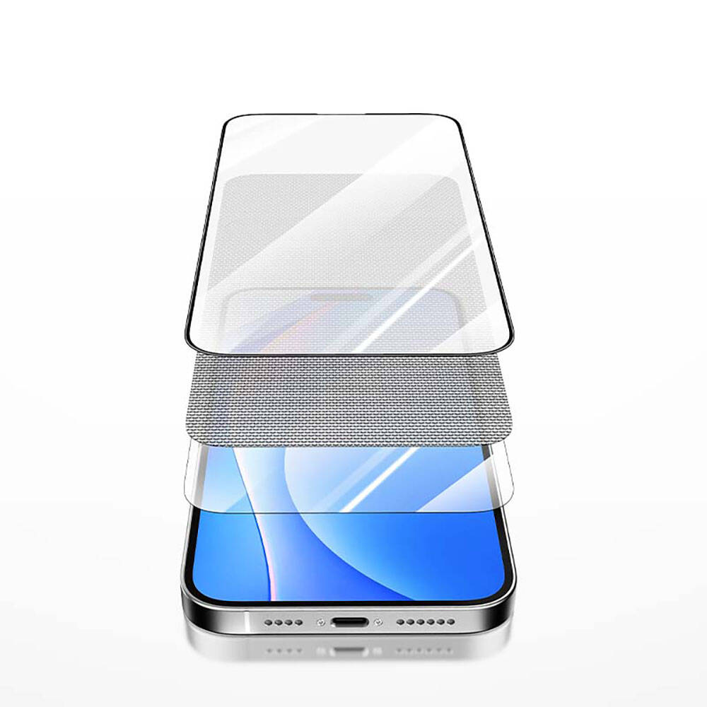 iPhone 15 Recci RSP-A01SD 3D HD Full Transparan Temperli Cam Ekran Koruyucu