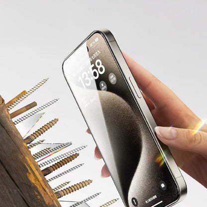 Apple iPhone 15 Zore 2.5D Oliv HD Temperli Cam Ekran Koruyucu + Kolay Uygulama Aparatı
