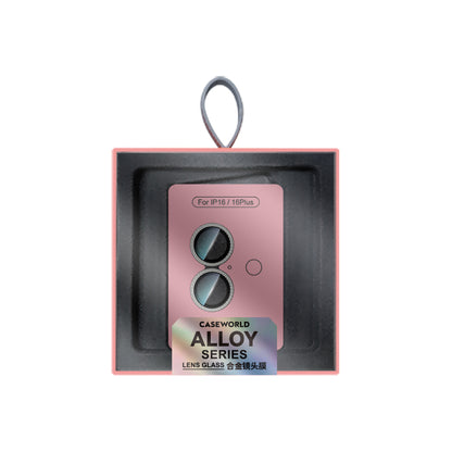 iPhone 16 CaseWorld Alloy Sparkling Diamond Serisi Taşlı Lens Koruyucu