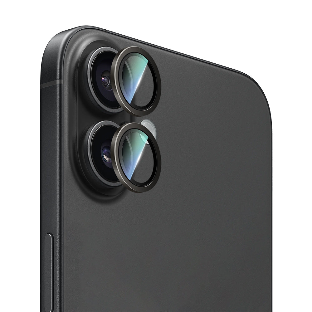 iPhone 16 CaseWorld Alloy Two-Color Serisi Lens Koruyucu