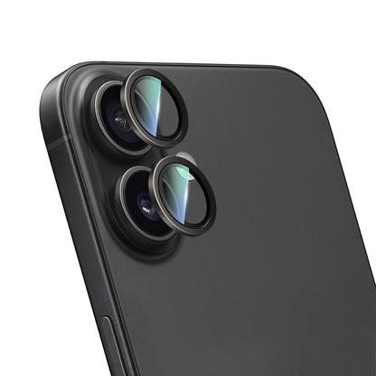iPhone 16 CaseWorld Alloy Two-Color Serisi Lens Koruyucu