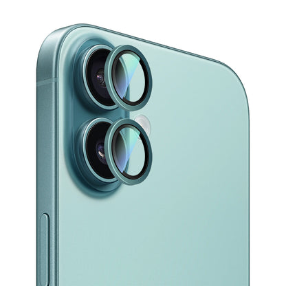 iPhone 16 CaseWorld Alloy Two-Color Serisi Lens Koruyucu