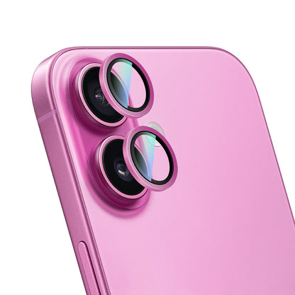 iPhone 16 CaseWorld Alloy Two-Color Serisi Lens Koruyucu