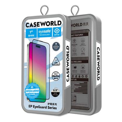 iPhone 16 CaseWorld EyeGuard Serisi 2.5D Eyesafe Teknolojili Cam Ekran Koruyucu